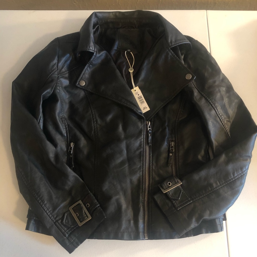 Max Studio Faux Leather Jacket